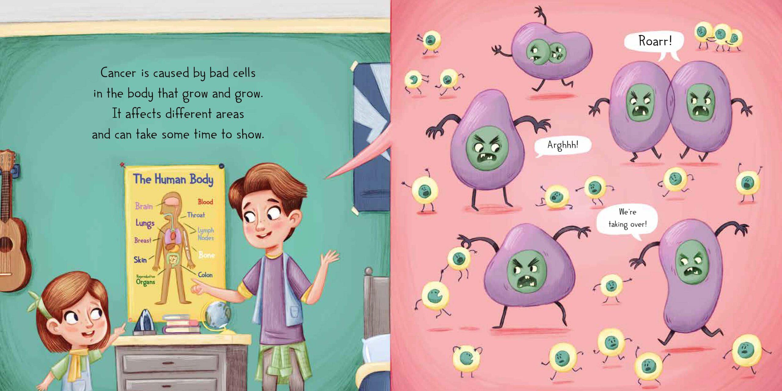 Illustration taken from 'My Brother Has Cancer', a children's book about cancer.
